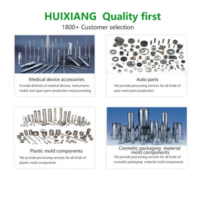 Nitriding TiN Moulded Plastic Components , Square Head Mold In Threaded Inserts